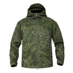 Hooded Camo Jacket with Zip Pockets for Men | Outdoor Wear