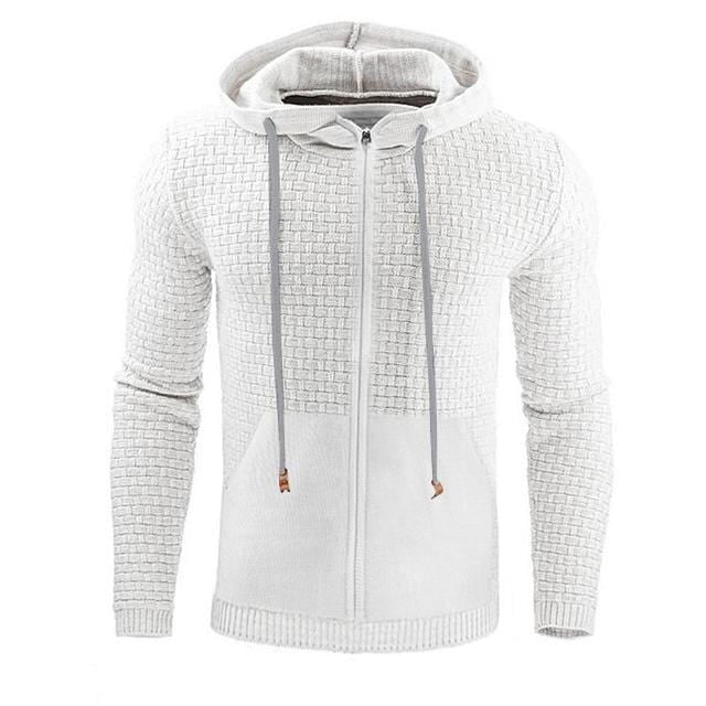 Cotton Blend Full Zip Hoodie for Men | Everyday Wear