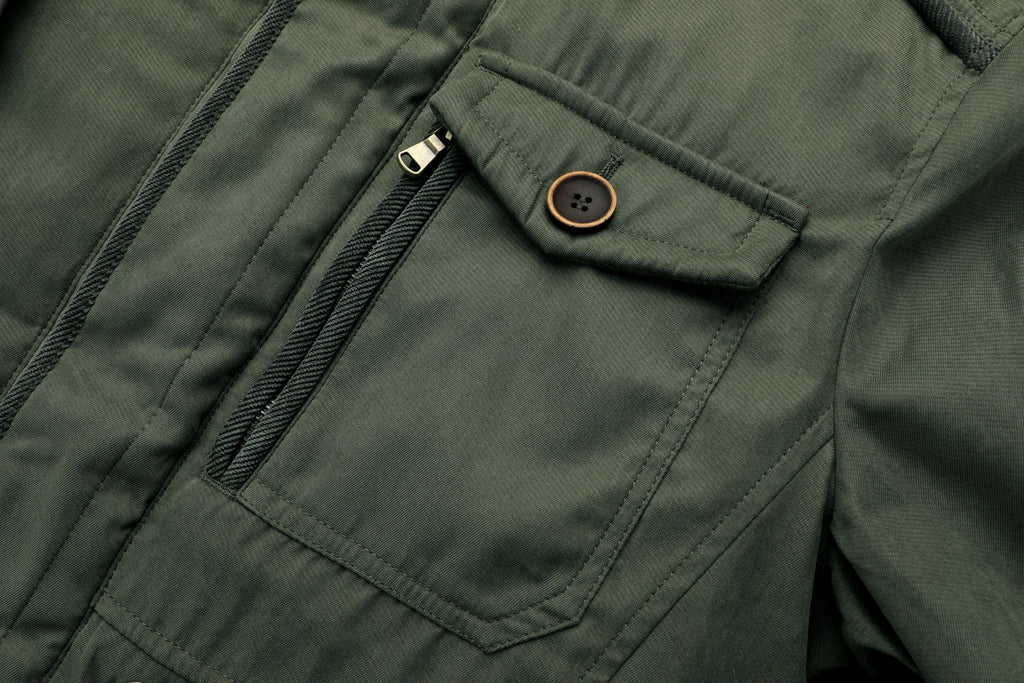 Heavyweight Fleece Lined Hooded Work Jacket for Men | Cold Weather