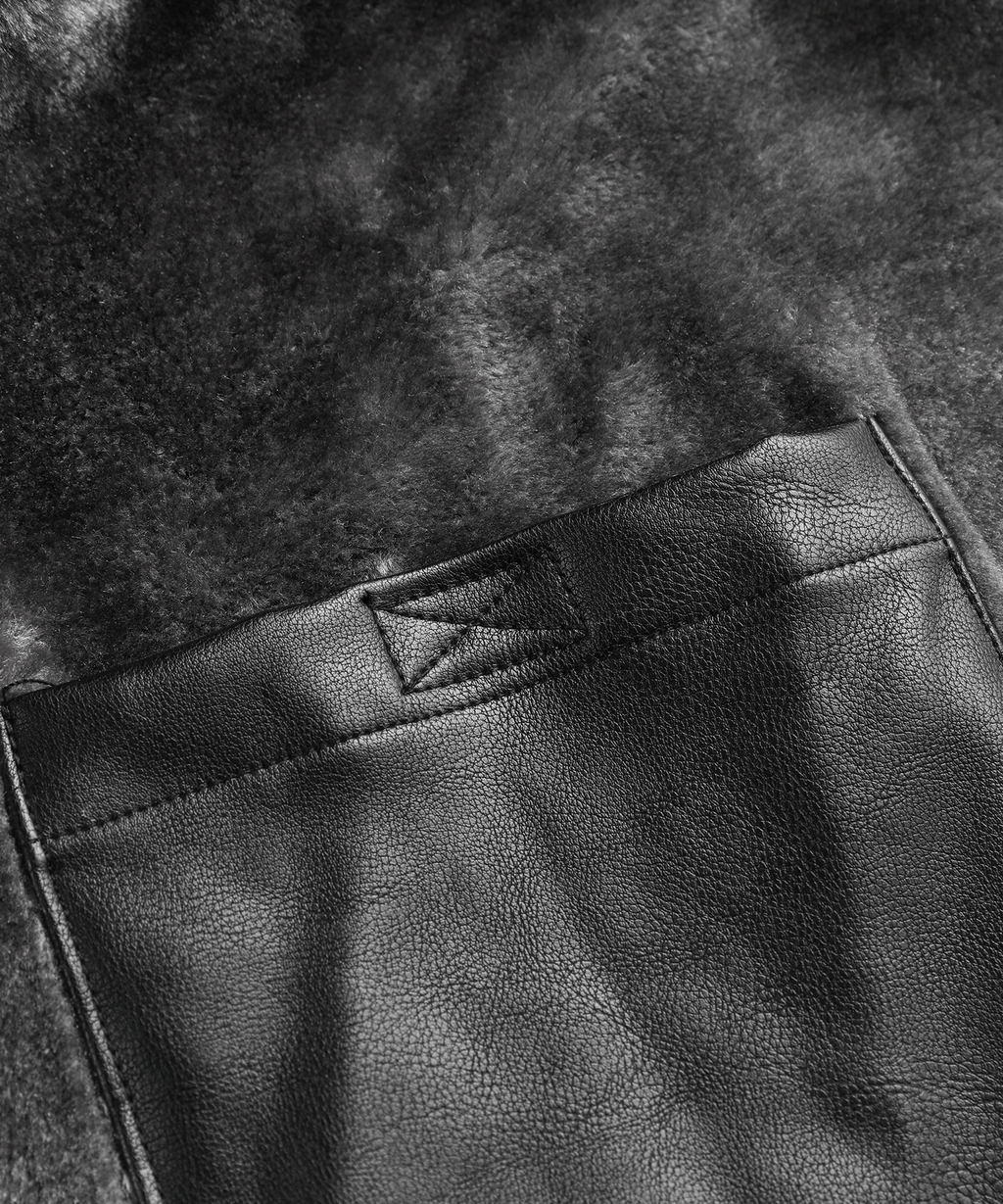 PU Leather Winter Coat for Men | Cold Weather Outerwear