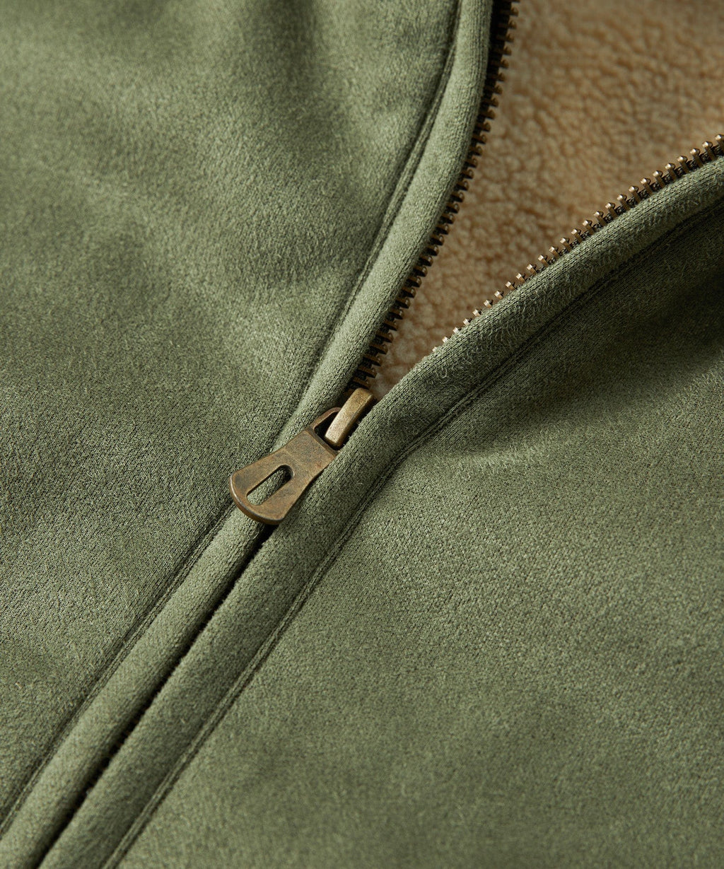 Plush Lined Stand Up Collar Jacket for Men | Outdoor Wear
