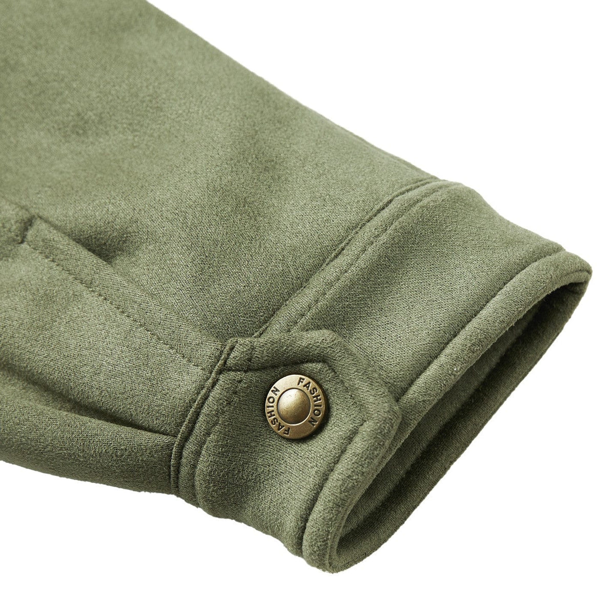 Plush Lined Stand Up Collar Jacket for Men | Outdoor Wear