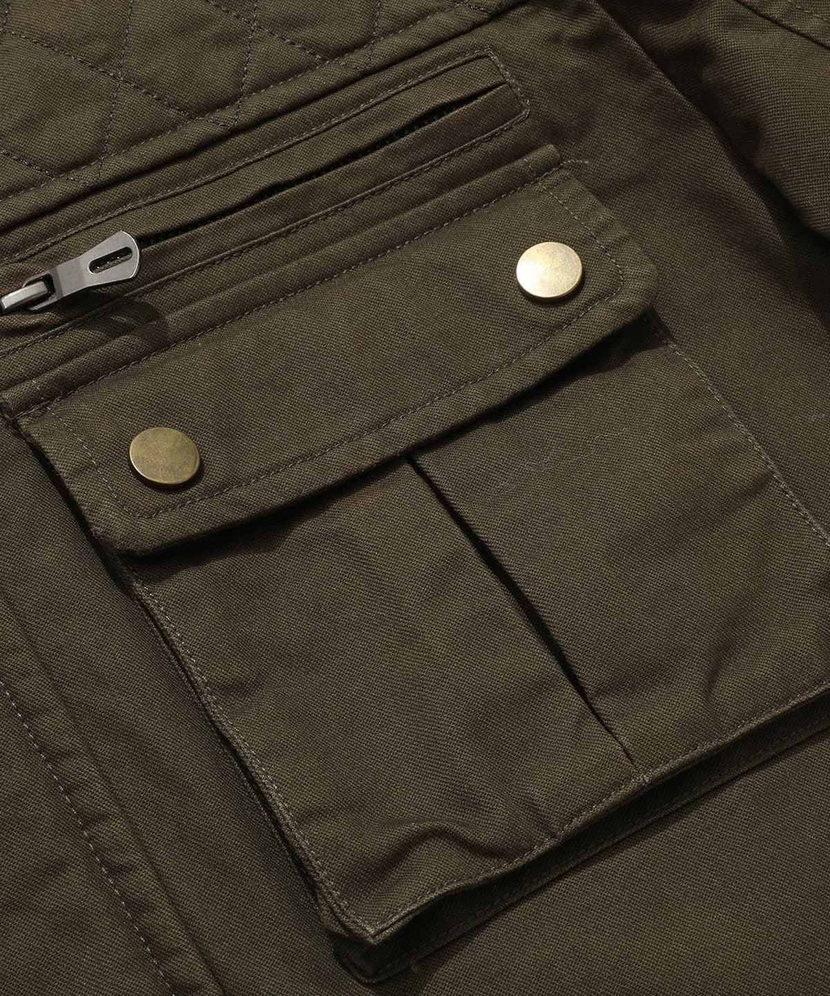 Quilted Lined Multi Pocket Field Jacket for Men | Casual Wear