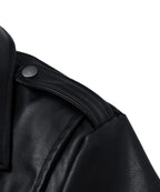 Multi Pocket PU Leather Utility Jacket for Men | Everyday Wear