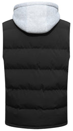 Attached Hood Quilted Puffer Vest for Men | Everyday Layering