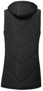 Hooded Longline Quilted Vest with Zip Pockets for Men | Urban Layering