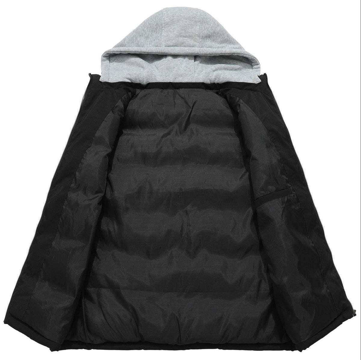 Attached Hood Quilted Puffer Vest for Men | Everyday Layering
