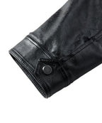 Removable Hood Quilted Lined PU Leather Jacket for Men | Casual Wear