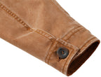 Corduroy Collar Multi Pocket Canvas Utility Jacket for Men | Casual Wear