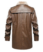 PU Leather Winter Coat for Men | Cold Weather Outerwear