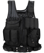 Adjustable Strap Multi Pocket Tactical Vest for Men | Outdoor Use