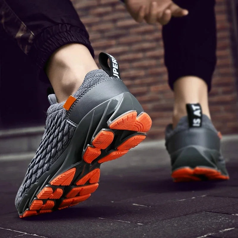 Breathable Mesh Blade Sole Running Shoes for Men | Sports and Casual Wear