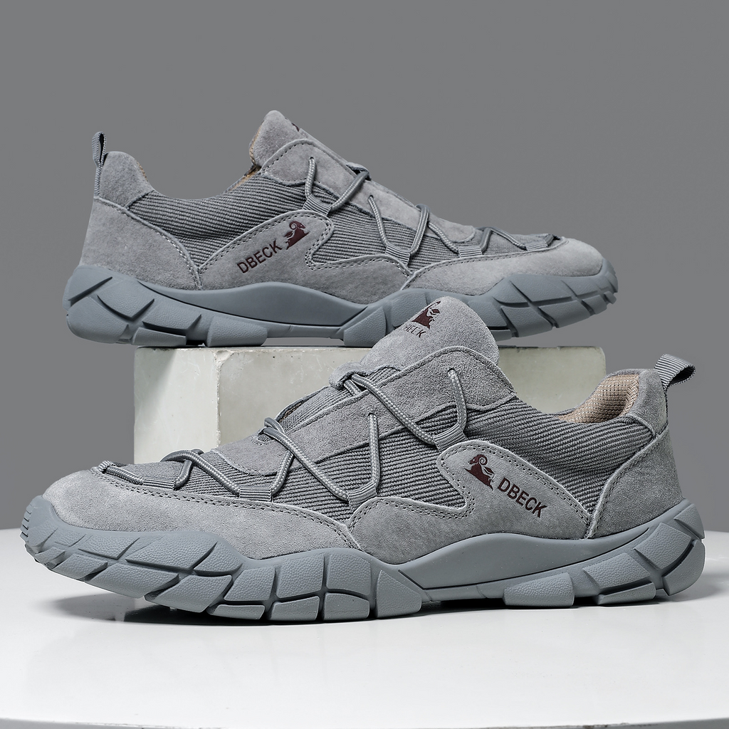 Suede and Mesh Trail Sneakers for Men | Outdoor and Urban Wear
