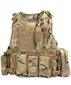 Multi Pocket Adjustable Tactical Vest for Men | Hunting and Airsoft
