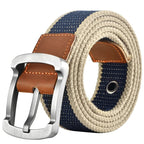 Canvas Waist Belt with Pin Buckle