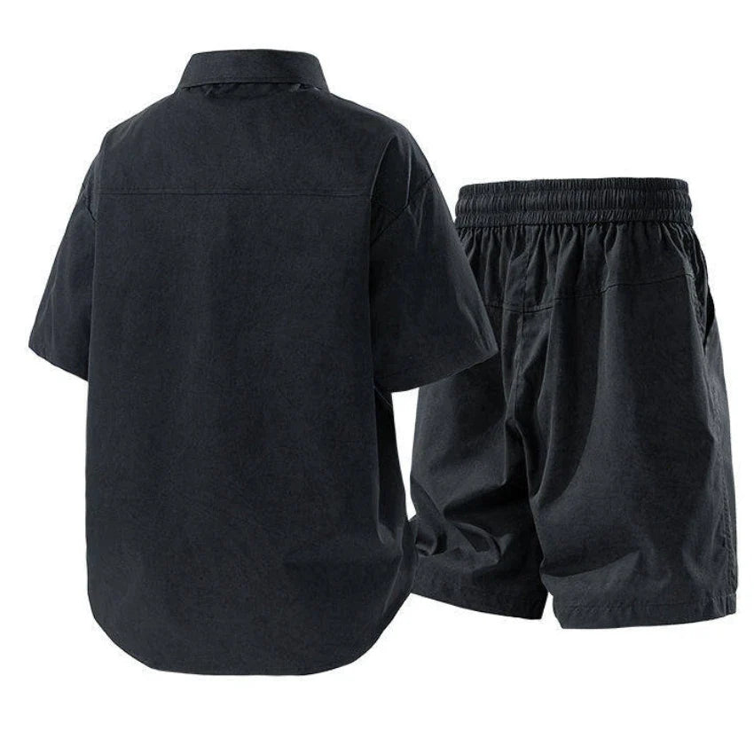 Coordinated Short Sleeve Shirt and Shorts Set for Men | Summer Wear