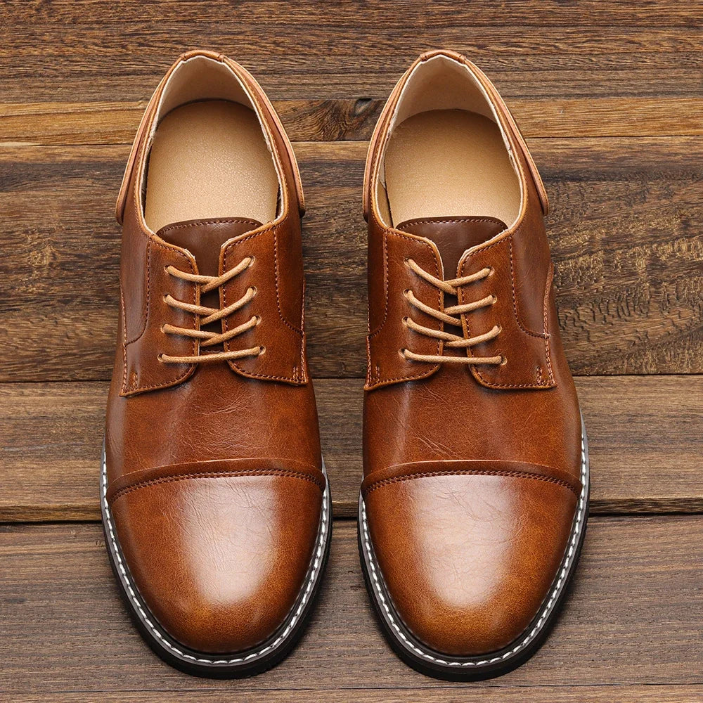 Brown Leather Oxford Shoes for Men | Office and Evening Wear