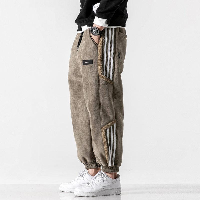 Vintage Tapered Leg Jogger Trousers for Men | Casual Wear