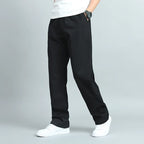 Cotton Loose Fit Straight Leg Trousers for Men | Everyday Wear