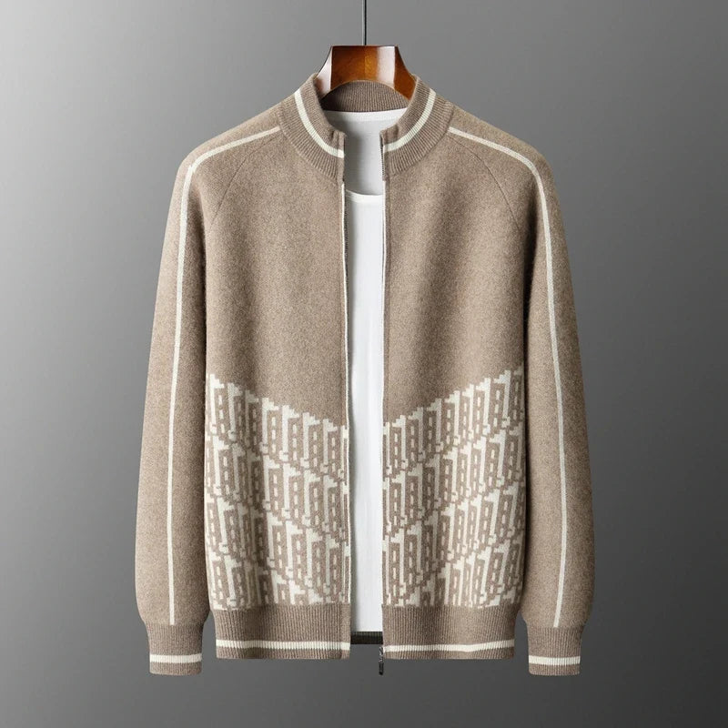 Wool Blend Single Breasted Longline Overcoat for Men | Winter Outerwear