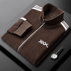 Corduroy Full Zip Jacket and Jogger Track Set for Men | Casual Wear