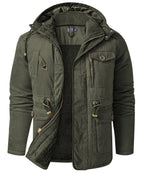 Heavyweight Fleece Lined Hooded Work Jacket for Men | Cold Weather