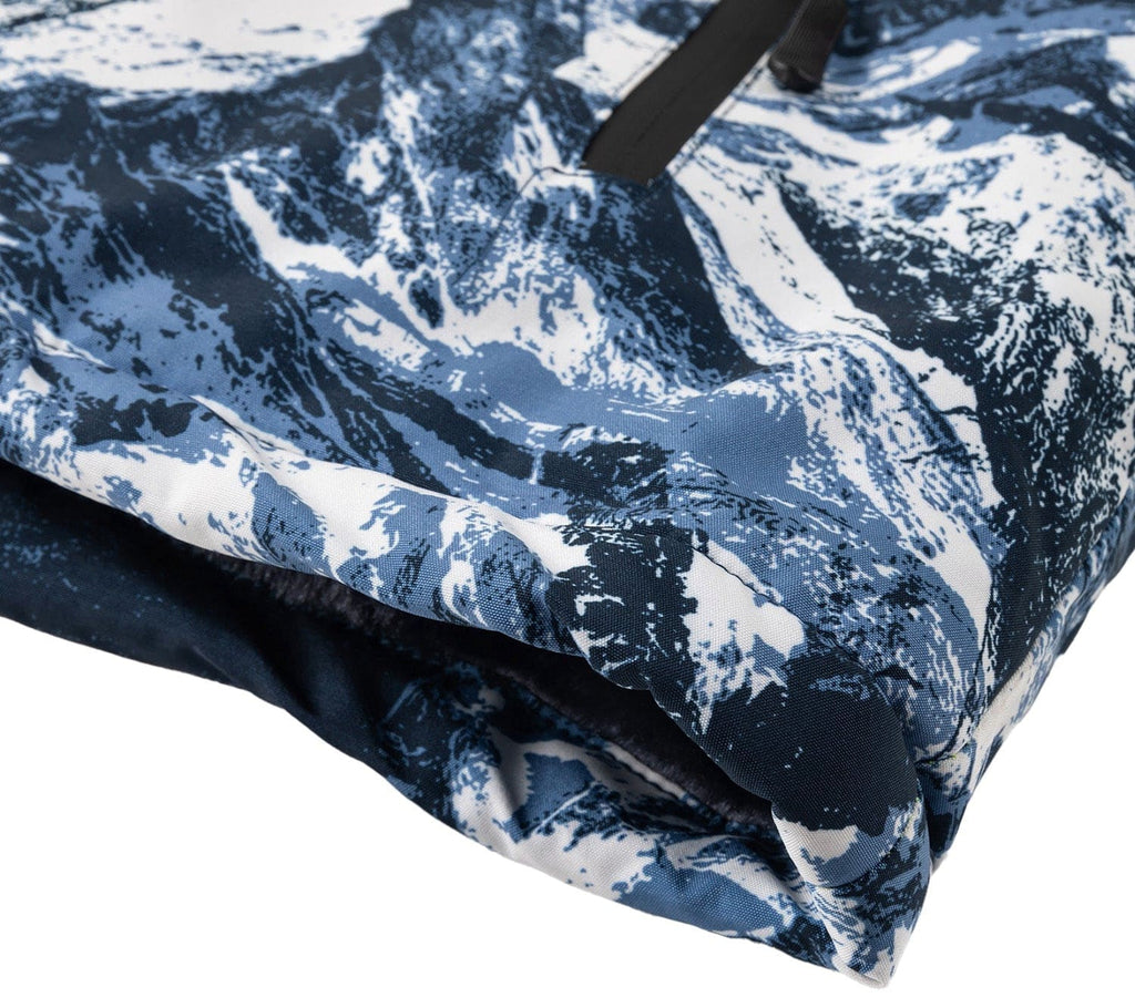 Glacier Print Insulated Hooded Winter Jacket for Men | Outdoor Wear
