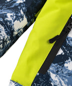 Glacier Print Insulated Hooded Winter Jacket for Men | Outdoor Wear