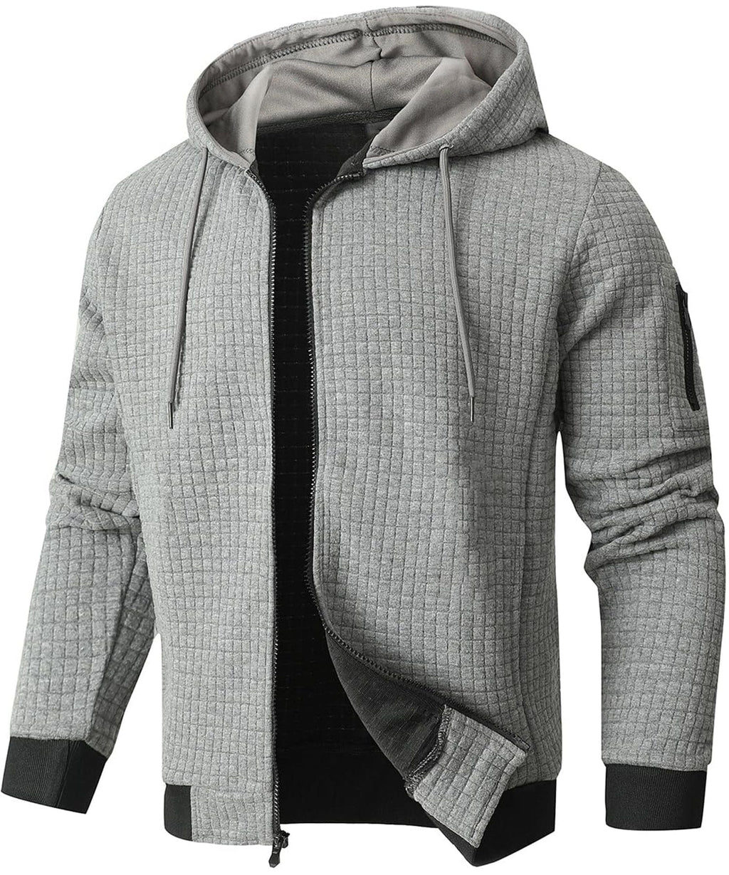 Insulated Cotton Blend Hoodie for Men | Cold Weather Wear