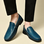Genuine Leather British Moccasin Slip On Loafers for Men | Formal and Autumn Wear