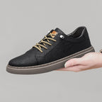 Leather Oxford Style Lace Up Sneakers for Men | Office and Casual Wear