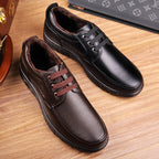 Genuine Leather Cushioned Walking Shoes for Men | Daily and Travel Wear