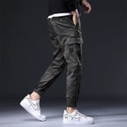 Geometric Camo Cargo Joggers for Men | Streetwear and Outdoor Use
