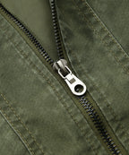 Washed Canvas Quilted Shoulder Moto Jacket for Men | Casual Wear