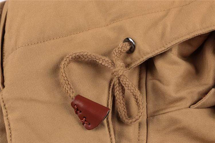 Fleece Lined Wind Resistant Hooded Cotton Coat for Men | Winter Outerwear