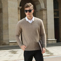 V Neck Knit Pullover Sweater for Men | Winter Layering