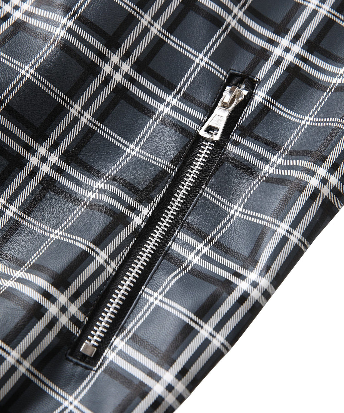 Black and Grey Plaid Contrast Sleeve Jacket for Men | Casual Wear