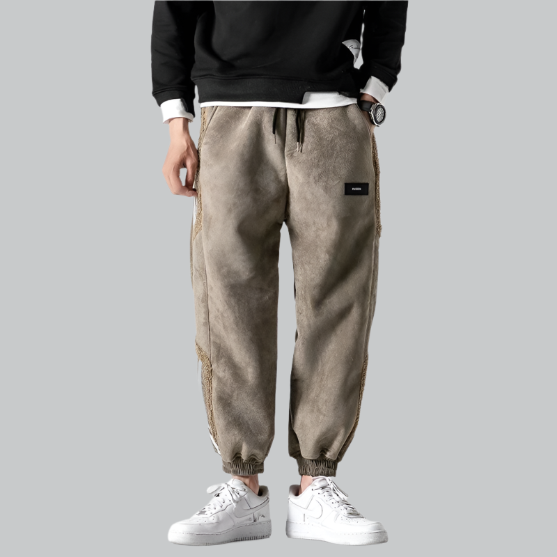 Vintage Tapered Leg Jogger Trousers for Men | Casual Wear