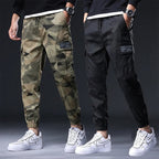 Geometric Camo Cargo Joggers for Men | Streetwear and Outdoor Use