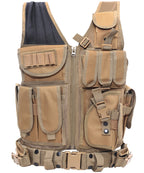Adjustable Strap Multi Pocket Tactical Vest for Men | Outdoor Use