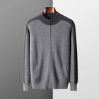 Cashmere Knit Zip Up Cardigan and Trouser Set for Men | Winter Wear