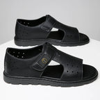 Leather Platform Summer Sandals for Men | Casual Wear