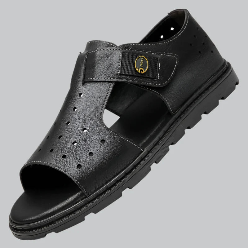 Leather Platform Summer Sandals for Men | Casual Wear