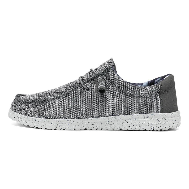 Lightweight Knit Flat Sneakers for Men | Travel and Weekend Wear