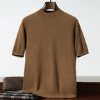 Lightweight Wool Knit Short Sleeve Base Shirt for Men | Spring and Summer Layering