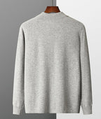 Merino Wool Button Down Polo Collar Sweater for Men | Smart Casual Wear