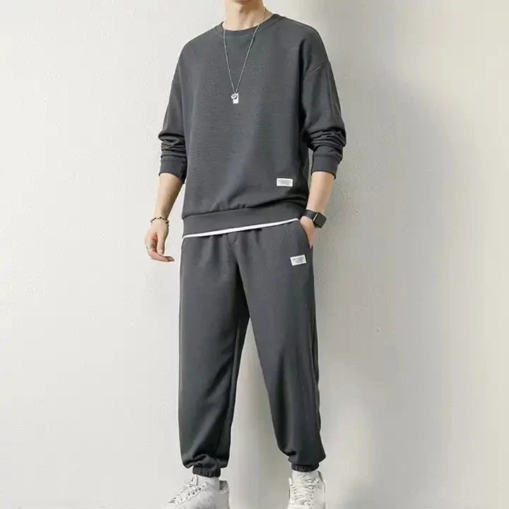 Oversized Sweatshirt and Jogger Two Piece Set for Men | Casual Wear