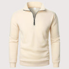 Men’s Quarter-Zip Sweatshirt with Stand Collar