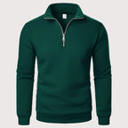 Men’s Quarter-Zip Sweatshirt with Stand Collar