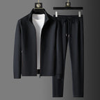 Moisture Wicking Full Zip Athletic Tracksuit Set for Men | Gym and Travel